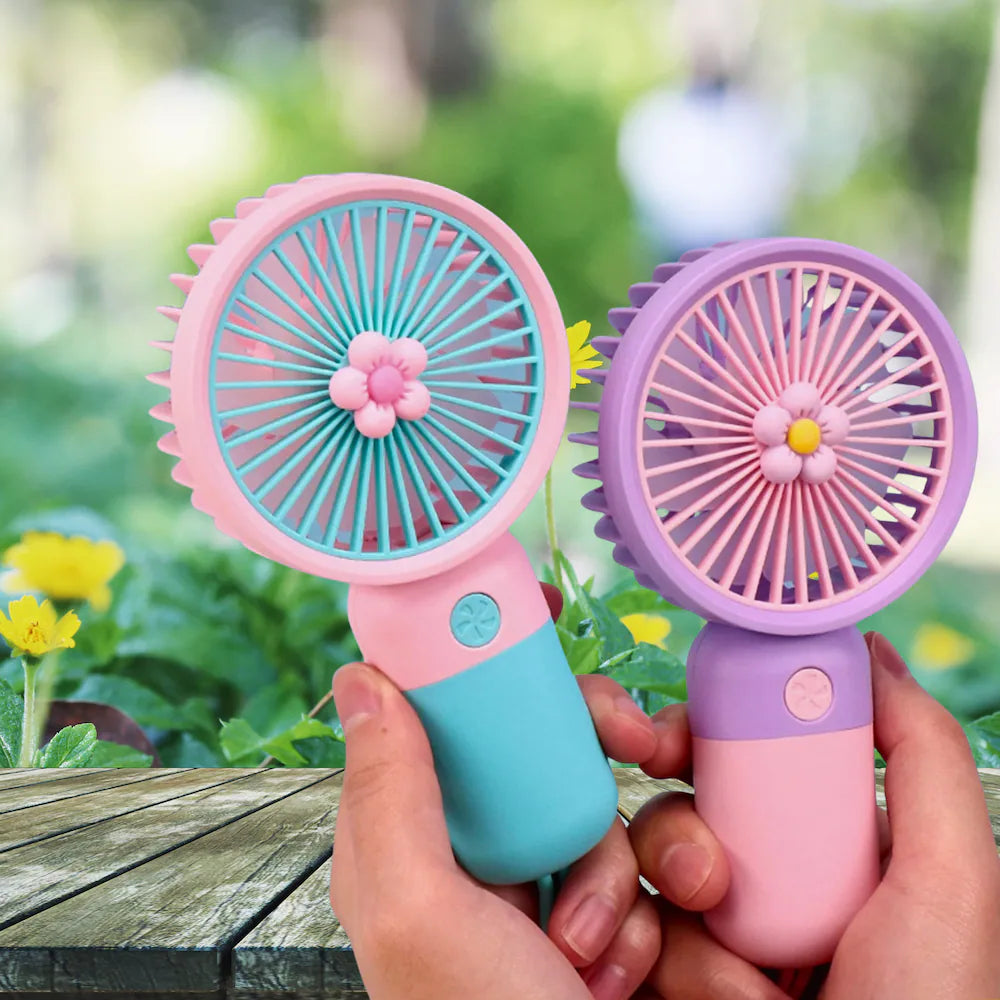 Mini Handheld Portable Fan- USB Rechargeable Personal Cooling Fan